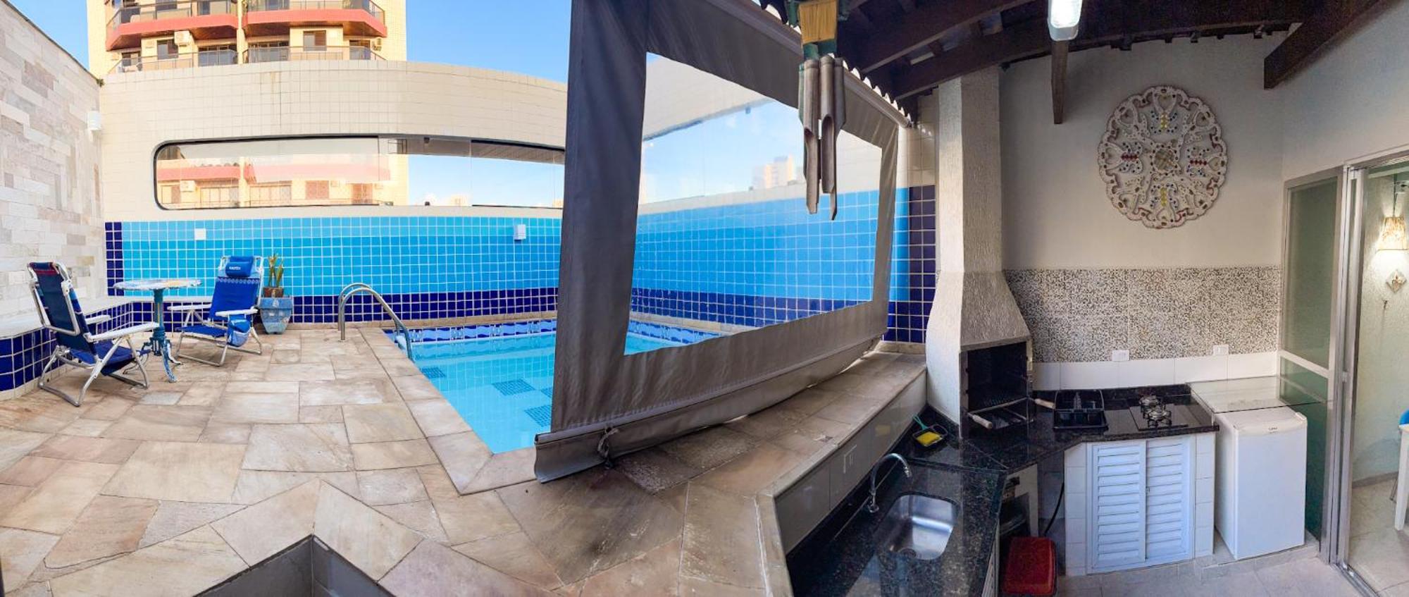 Cobertura 51 De 3 Quartos Com Piscina E Churrasqueira Privativa Guarujá Dış mekan fotoğraf